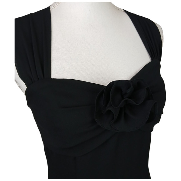 Jessica McClintock Gunne Sax VTG SZ 7/8 (Fits like 6) Black Evening Wear Dress - Picture 4 of 9